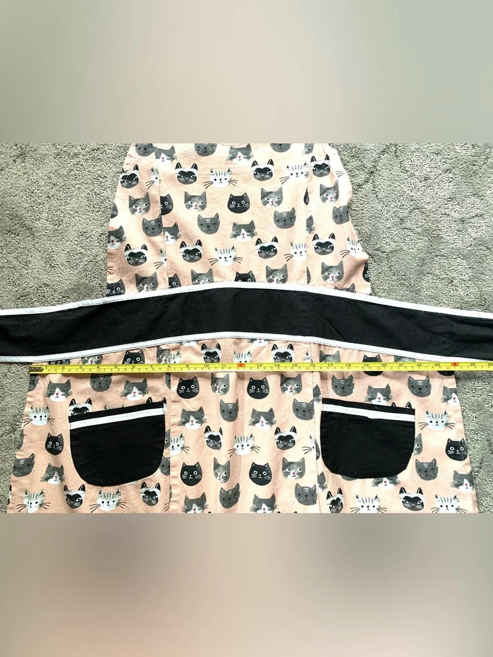 Cute Cats Vintage-Style Apron with Pockets